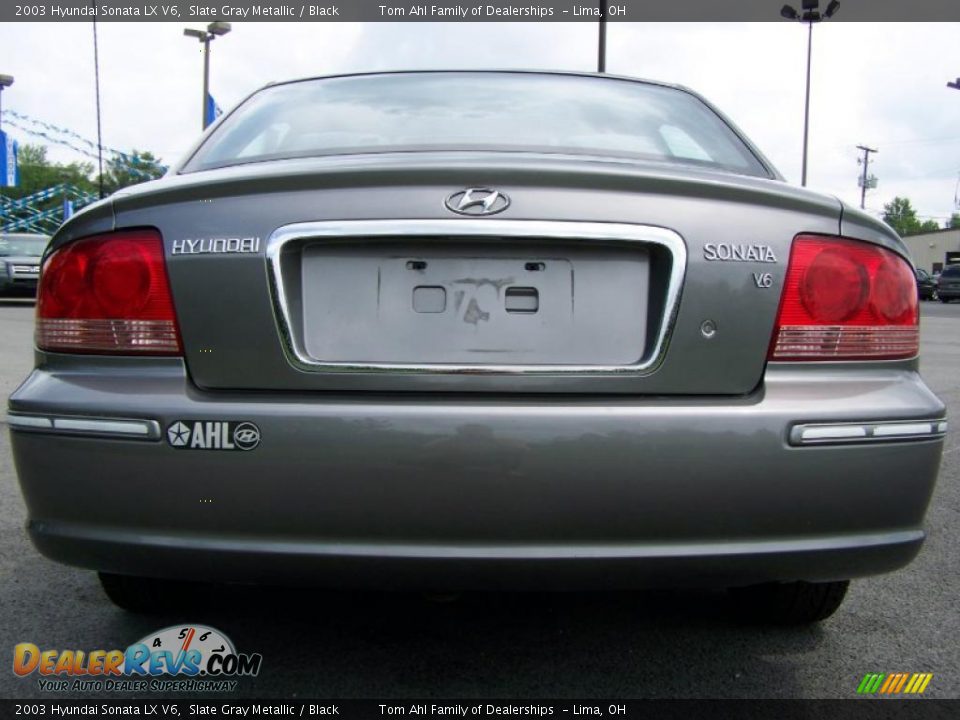 2003 Hyundai Sonata LX V6 Slate Gray Metallic / Black Photo #5