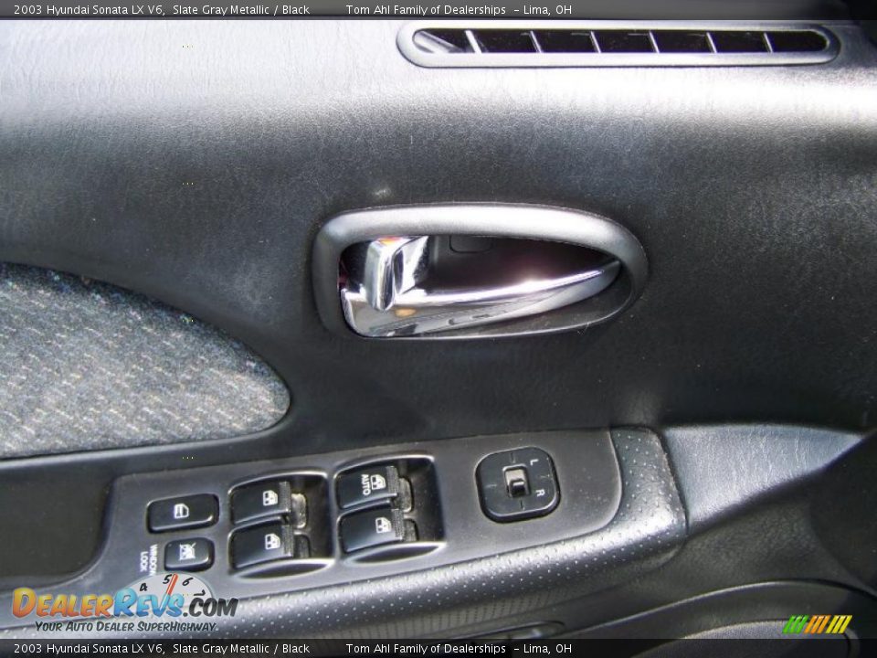 2003 Hyundai Sonata LX V6 Slate Gray Metallic / Black Photo #8