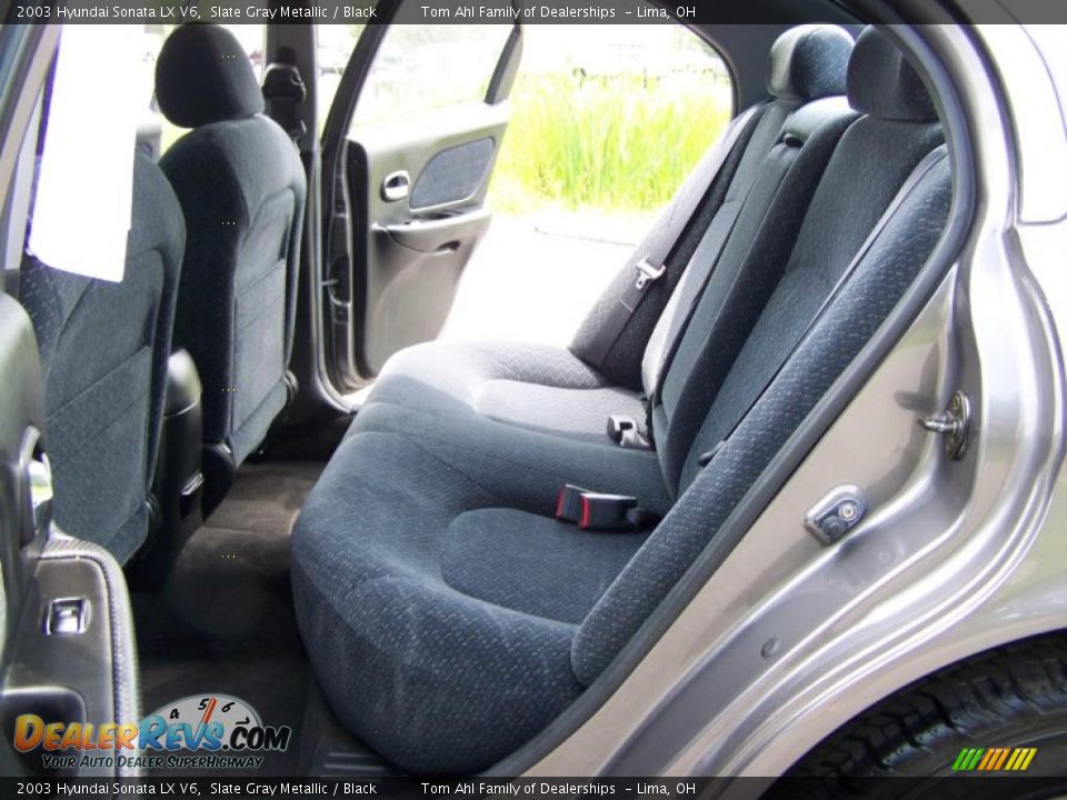 2003 Hyundai Sonata LX V6 Slate Gray Metallic / Black Photo #9