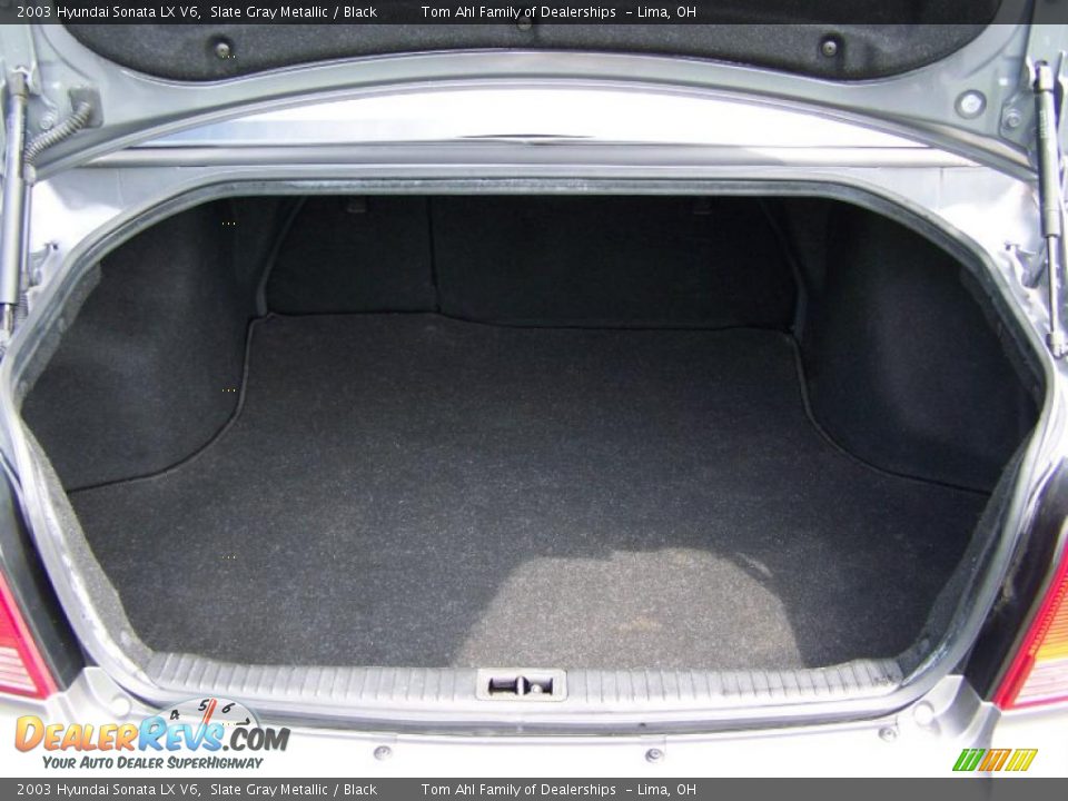 2003 Hyundai Sonata LX V6 Slate Gray Metallic / Black Photo #10