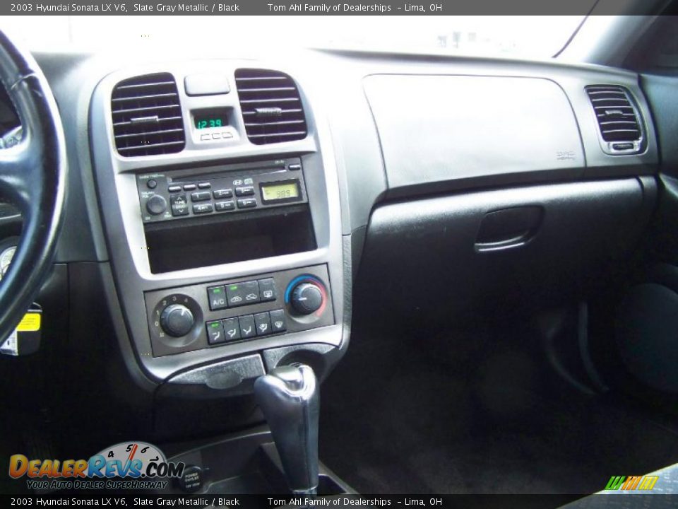 2003 Hyundai Sonata LX V6 Slate Gray Metallic / Black Photo #17