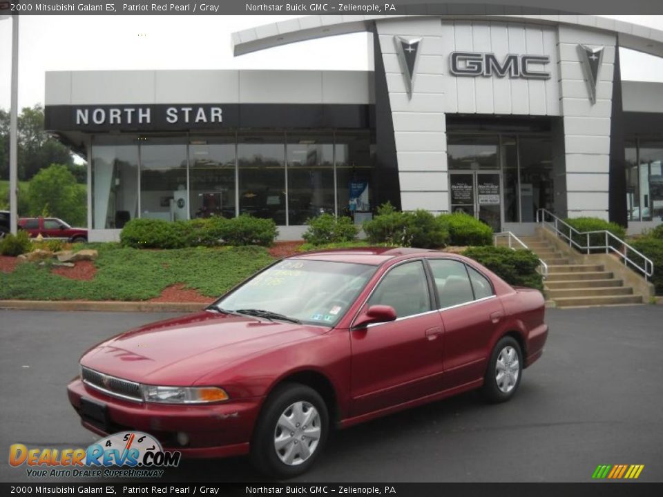 2000 Mitsubishi Galant ES Patriot Red Pearl / Gray Photo #1
