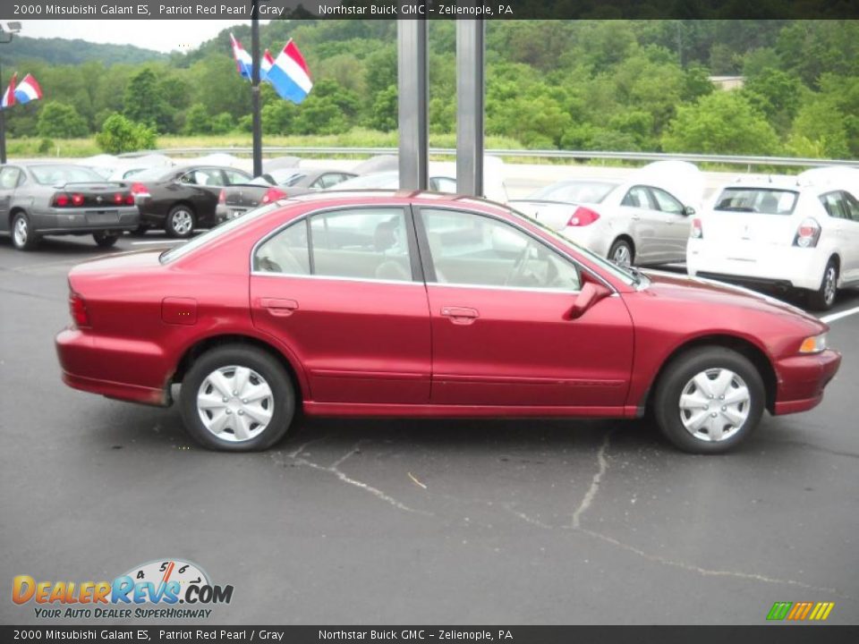 2000 Mitsubishi Galant ES Patriot Red Pearl / Gray Photo #4