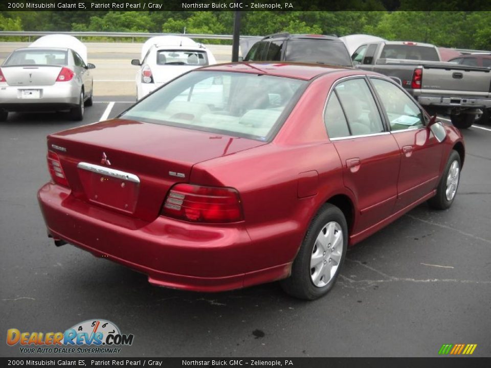 2000 Mitsubishi Galant ES Patriot Red Pearl / Gray Photo #5