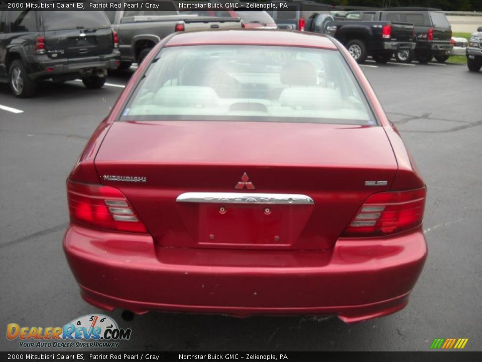2000 Mitsubishi Galant ES Patriot Red Pearl / Gray Photo #6