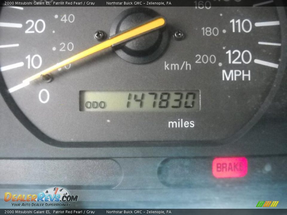 2000 Mitsubishi Galant ES Patriot Red Pearl / Gray Photo #20