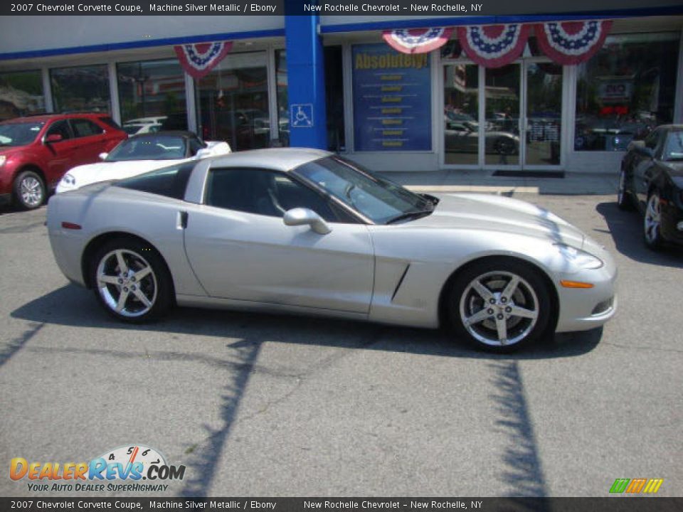 2007 Chevrolet Corvette Coupe Machine Silver Metallic / Ebony Photo #1