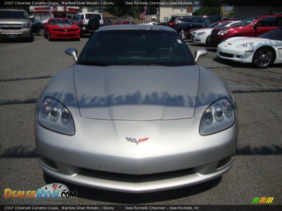 2007 Chevrolet Corvette Coupe Machine Silver Metallic / Ebony Photo #2