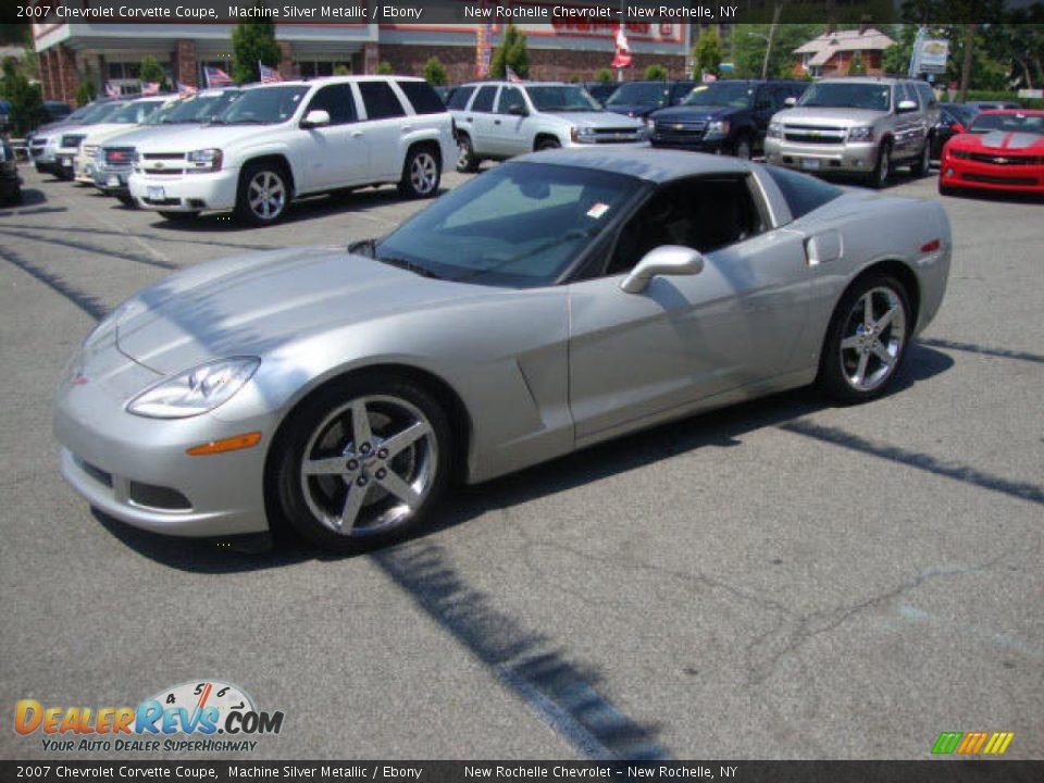 2007 Chevrolet Corvette Coupe Machine Silver Metallic / Ebony Photo #3
