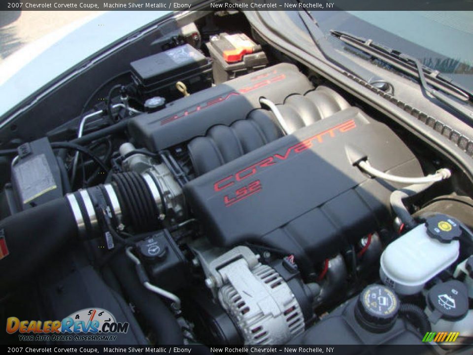 2007 Chevrolet Corvette Coupe Machine Silver Metallic / Ebony Photo #9