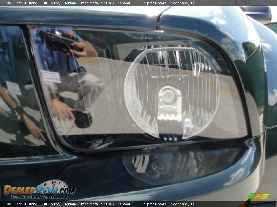 2008 Ford Mustang Bullitt Coupe Highland Green Metallic / Dark Charcoal Photo #10