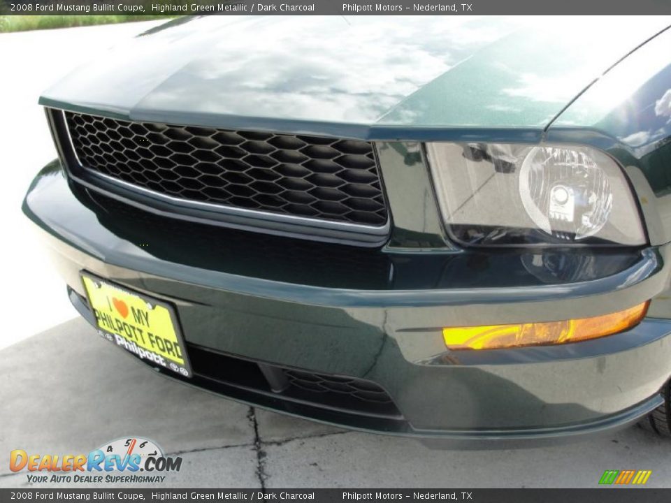 2008 Ford Mustang Bullitt Coupe Highland Green Metallic / Dark Charcoal Photo #11