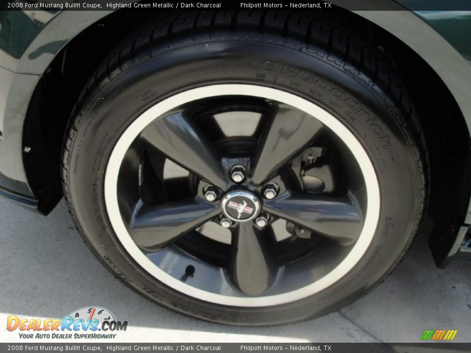 2008 Ford Mustang Bullitt Coupe Highland Green Metallic / Dark Charcoal Photo #12