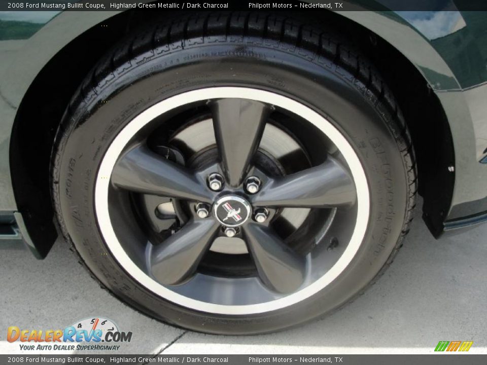 2008 Ford Mustang Bullitt Coupe Highland Green Metallic / Dark Charcoal Photo #15