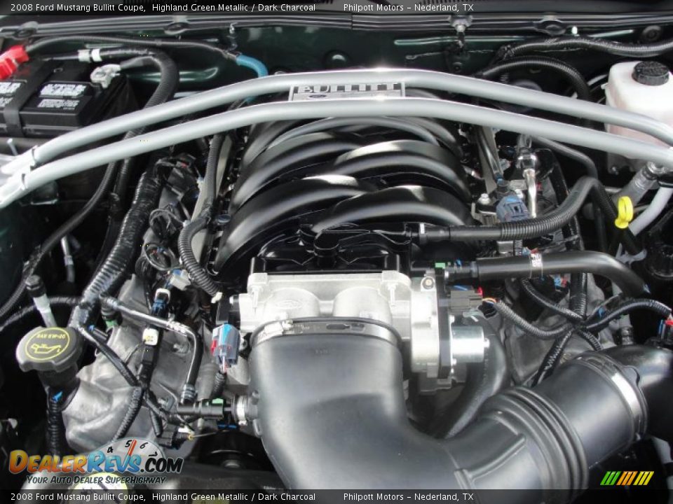 2008 Ford Mustang Bullitt Coupe Highland Green Metallic / Dark Charcoal Photo #22