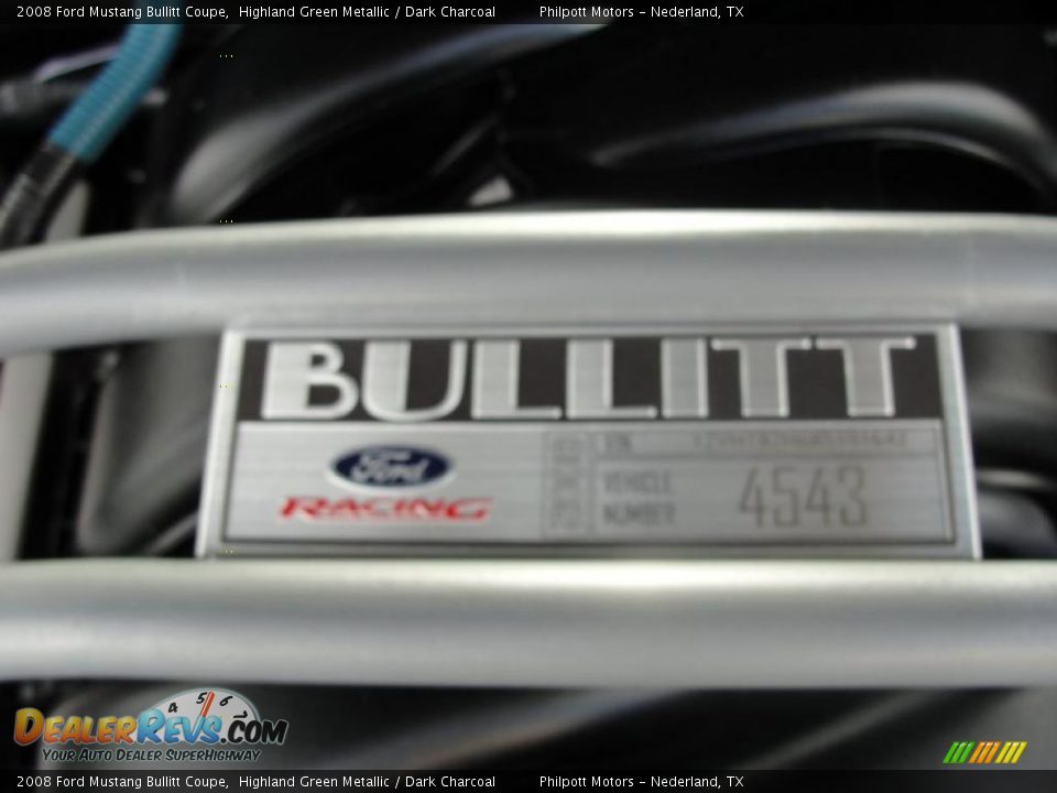 2008 Ford Mustang Bullitt Coupe Highland Green Metallic / Dark Charcoal Photo #23