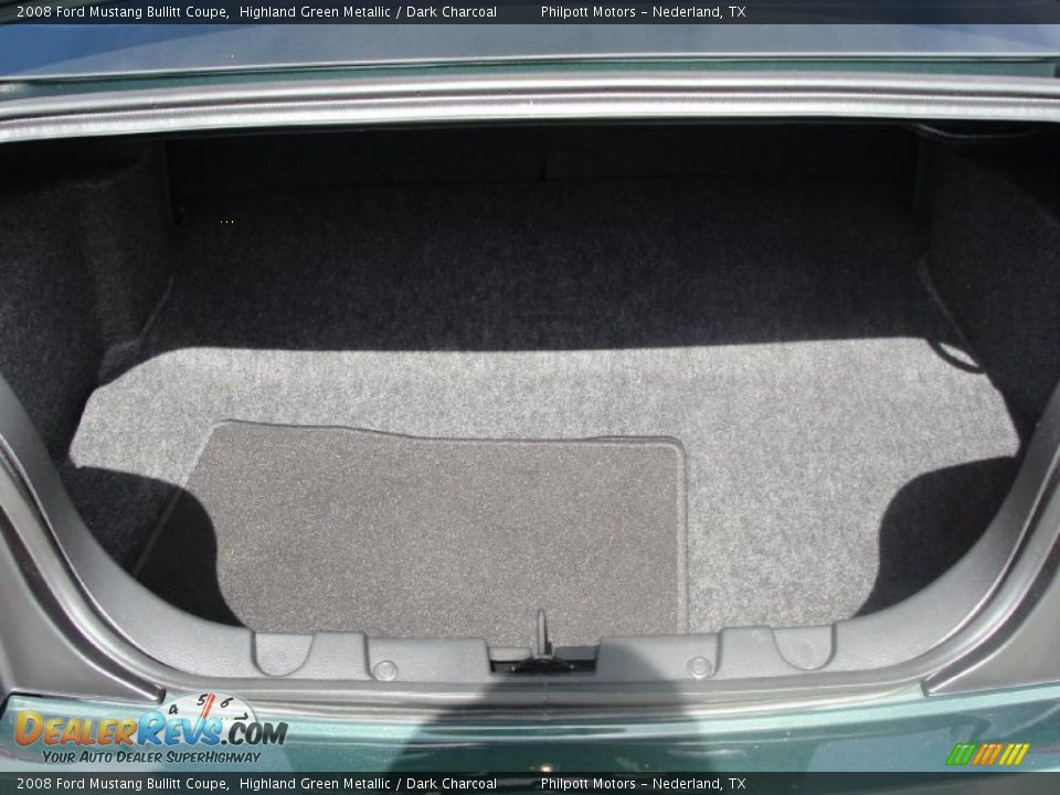 2008 Ford Mustang Bullitt Coupe Highland Green Metallic / Dark Charcoal Photo #28
