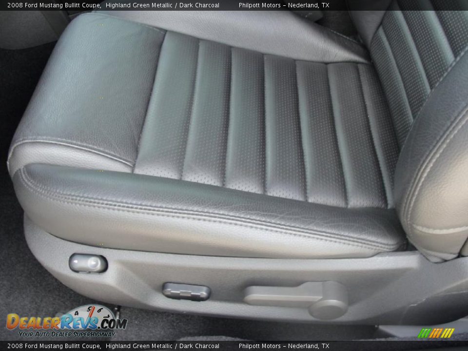 2008 Ford Mustang Bullitt Coupe Highland Green Metallic / Dark Charcoal Photo #31