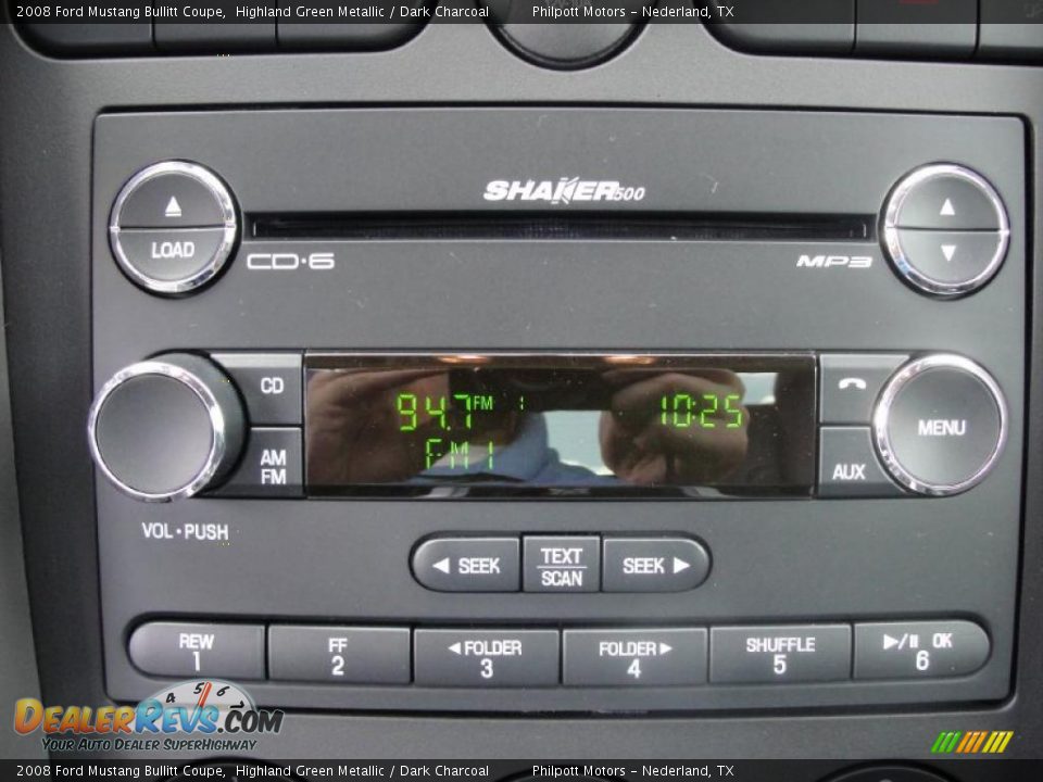 2008 Ford Mustang Bullitt Coupe Highland Green Metallic / Dark Charcoal Photo #34