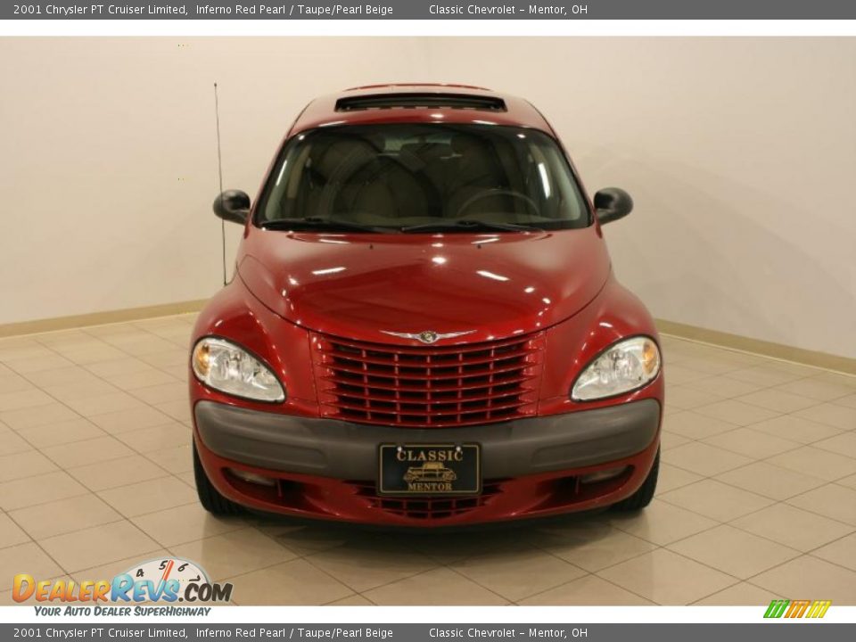 2001 Chrysler PT Cruiser Limited Inferno Red Pearl / Taupe/Pearl Beige Photo #2