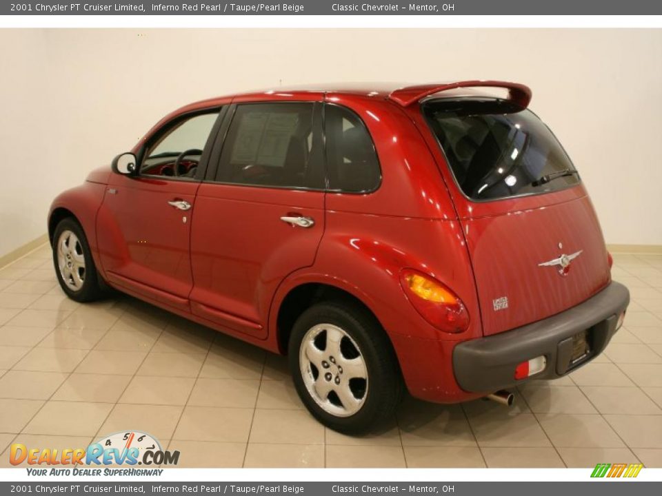 2001 Chrysler PT Cruiser Limited Inferno Red Pearl / Taupe/Pearl Beige Photo #5