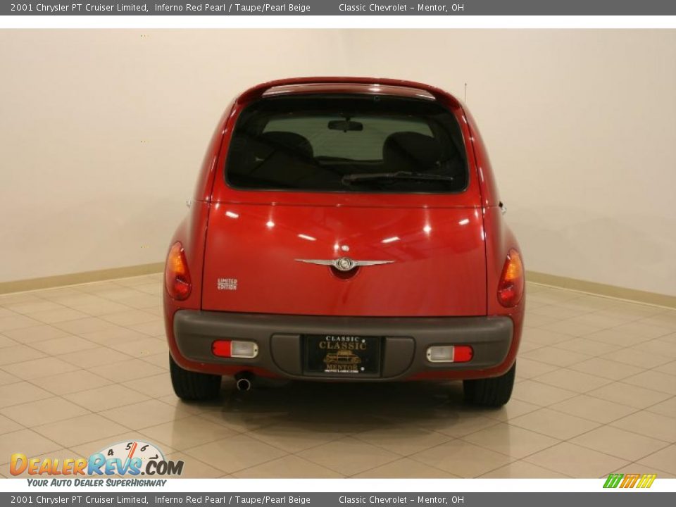 2001 Chrysler PT Cruiser Limited Inferno Red Pearl / Taupe/Pearl Beige Photo #6