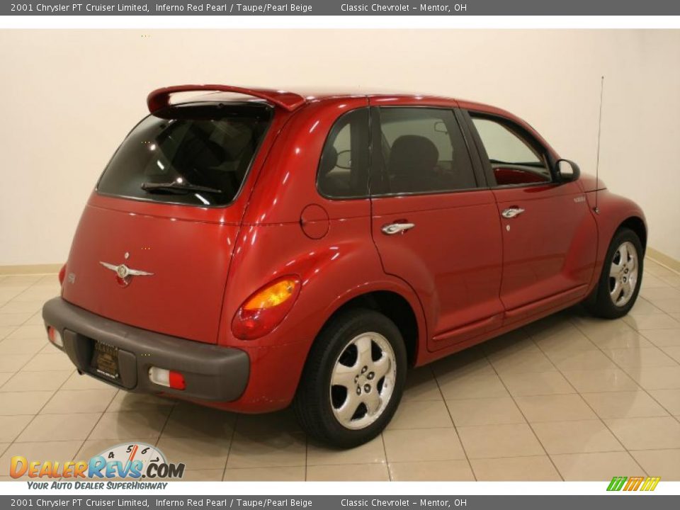2001 Chrysler PT Cruiser Limited Inferno Red Pearl / Taupe/Pearl Beige Photo #7