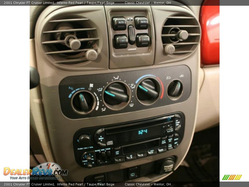2001 Chrysler PT Cruiser Limited Inferno Red Pearl / Taupe/Pearl Beige Photo #14