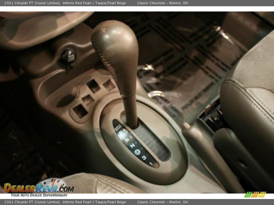 2001 Chrysler PT Cruiser Limited Inferno Red Pearl / Taupe/Pearl Beige Photo #15