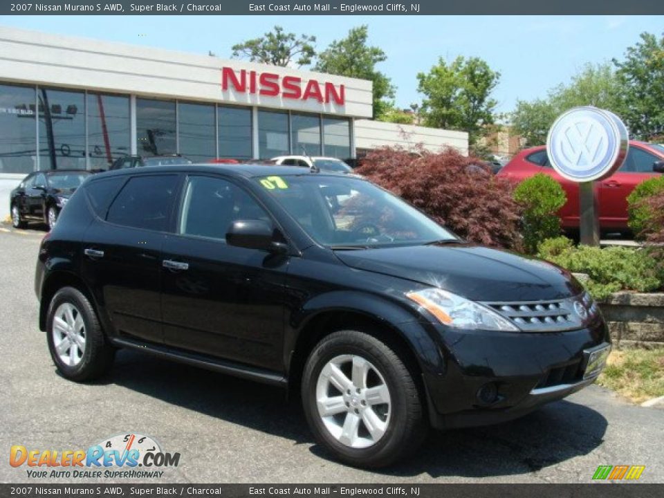 2007 Nissan Murano S AWD Super Black / Charcoal Photo #1