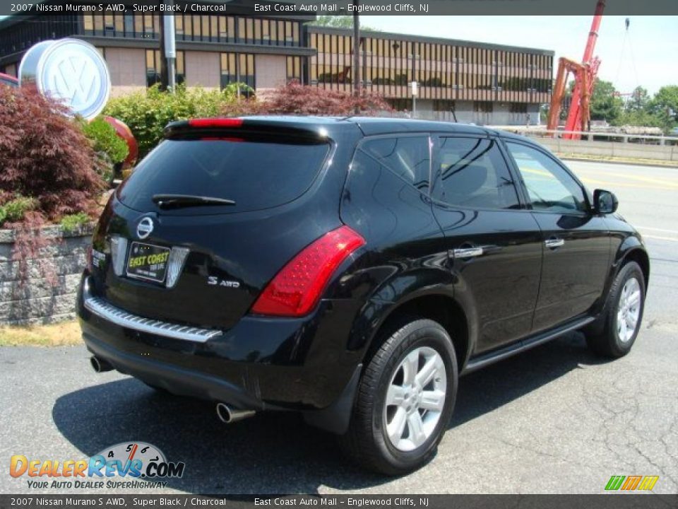 2007 Nissan Murano S AWD Super Black / Charcoal Photo #3
