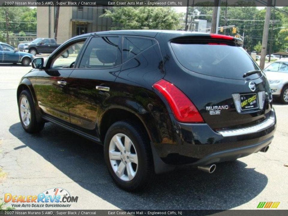 2007 Nissan Murano S AWD Super Black / Charcoal Photo #5