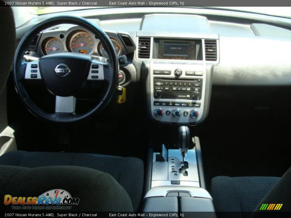 2007 Nissan Murano S AWD Super Black / Charcoal Photo #9