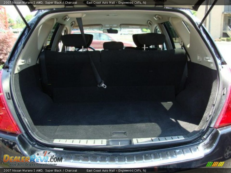 2007 Nissan Murano S AWD Super Black / Charcoal Photo #13