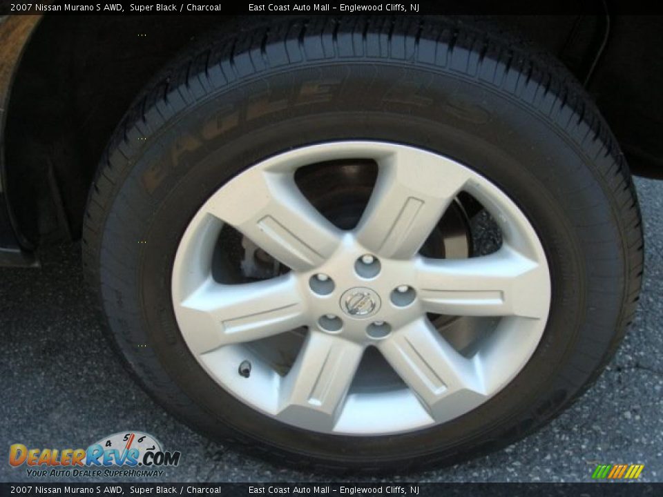 2007 Nissan Murano S AWD Super Black / Charcoal Photo #14