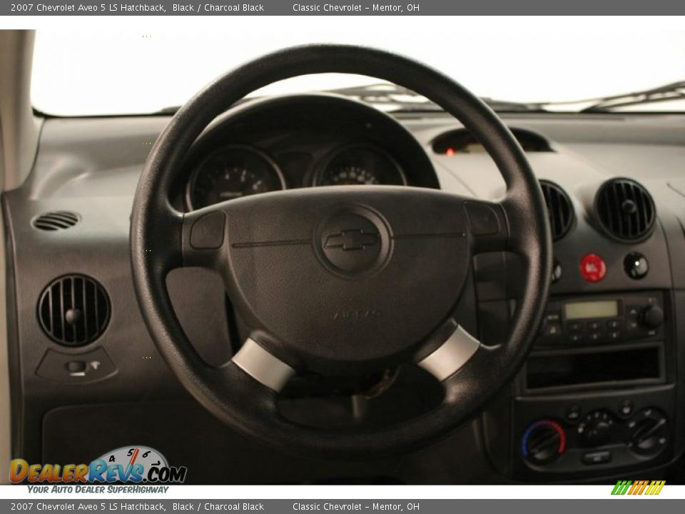 2007 Chevrolet Aveo 5 LS Hatchback Black / Charcoal Black Photo #11