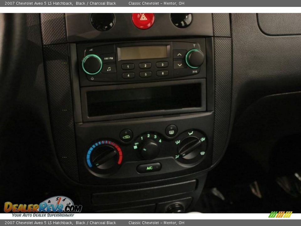 2007 Chevrolet Aveo 5 LS Hatchback Black / Charcoal Black Photo #13