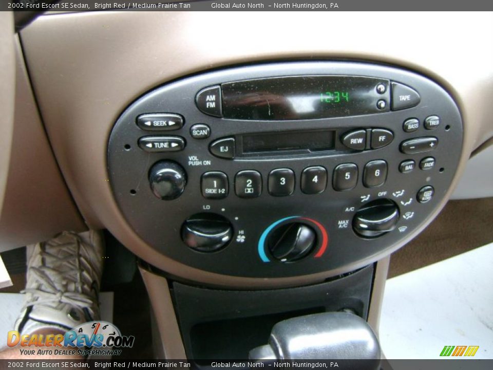 2002 Ford Escort SE Sedan Bright Red / Medium Prairie Tan Photo #8
