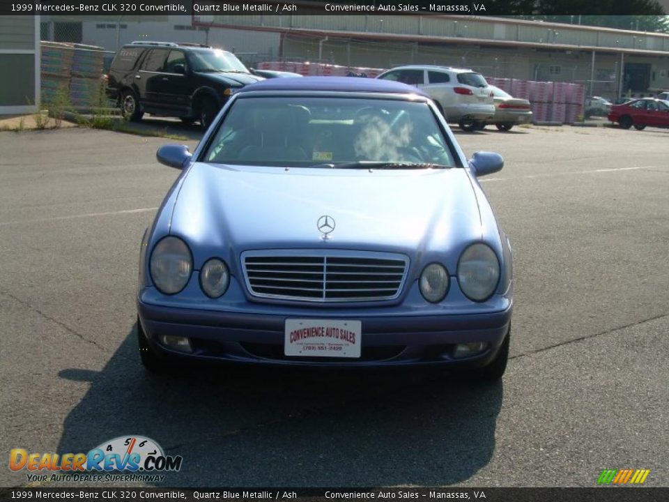 1999 Mercedes-Benz CLK 320 Convertible Quartz Blue Metallic / Ash Photo #3