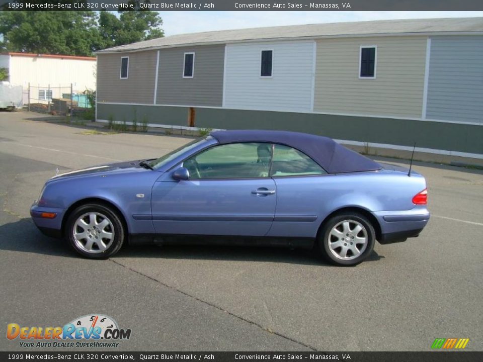 1999 Mercedes-Benz CLK 320 Convertible Quartz Blue Metallic / Ash Photo #5