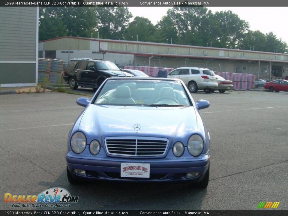 1999 Mercedes-Benz CLK 320 Convertible Quartz Blue Metallic / Ash Photo #10