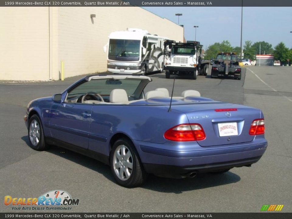 1999 Mercedes-Benz CLK 320 Convertible Quartz Blue Metallic / Ash Photo #13