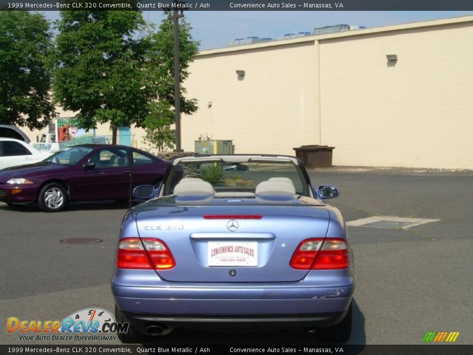 1999 Mercedes-Benz CLK 320 Convertible Quartz Blue Metallic / Ash Photo #14