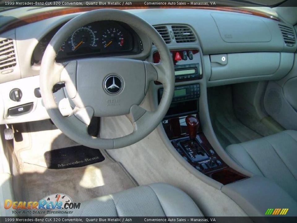 1999 Mercedes-Benz CLK 320 Convertible Quartz Blue Metallic / Ash Photo #19