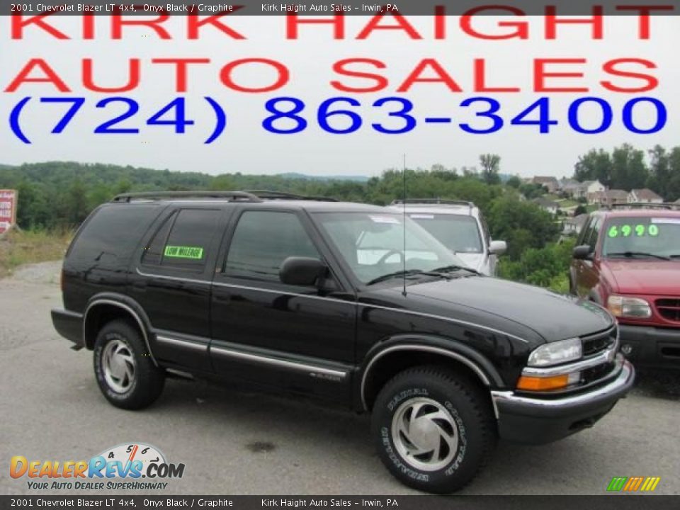 2001 Chevrolet Blazer LT 4x4 Onyx Black / Graphite Photo #1