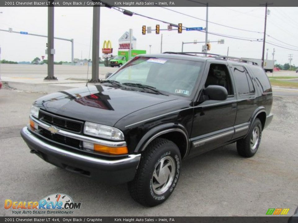 2001 Chevrolet Blazer LT 4x4 Onyx Black / Graphite Photo #4