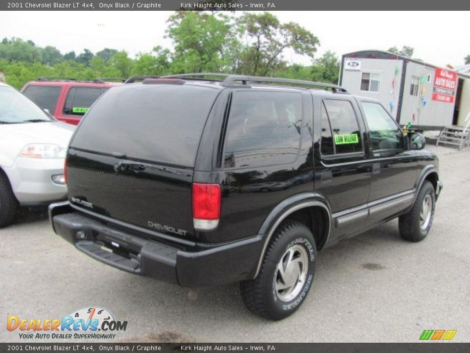 2001 Chevrolet Blazer LT 4x4 Onyx Black / Graphite Photo #10