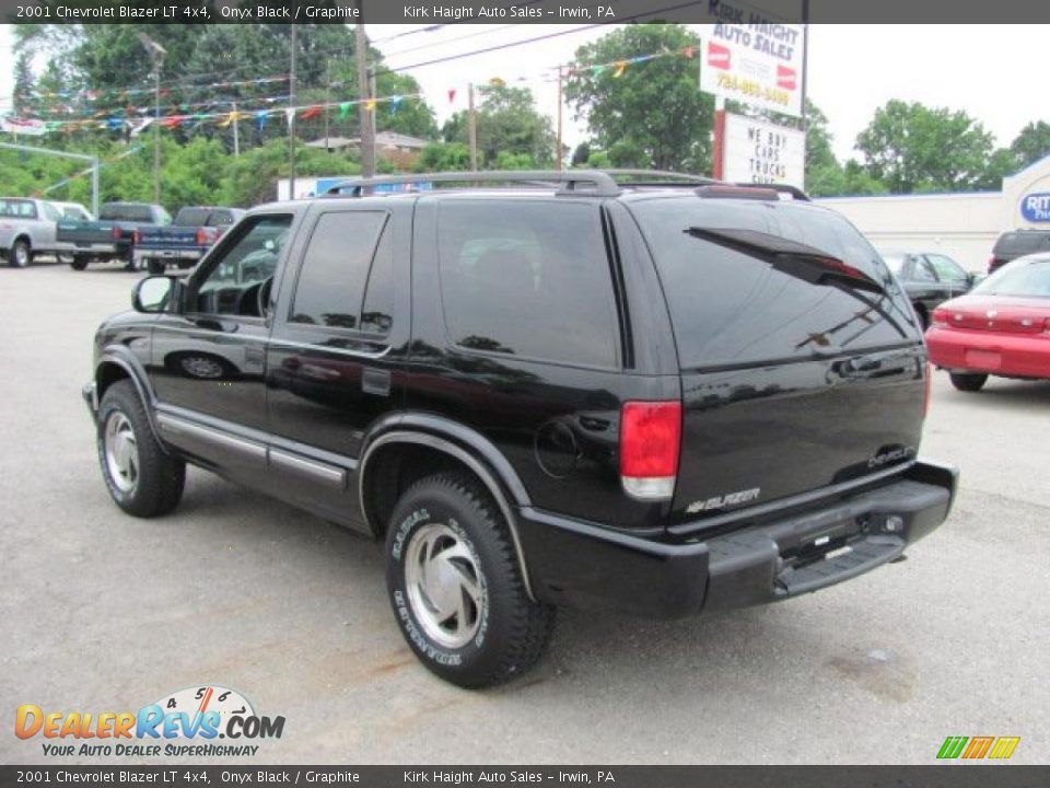 2001 Chevrolet Blazer LT 4x4 Onyx Black / Graphite Photo #11
