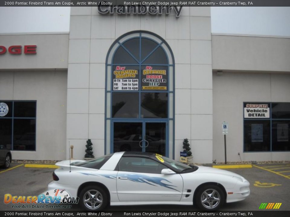 2000 Pontiac Firebird Trans Am Coupe Arctic White / Ebony Photo #1