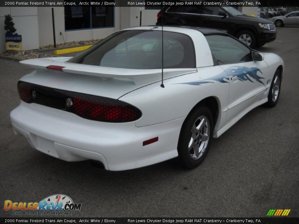 2000 Pontiac Firebird Trans Am Coupe Arctic White / Ebony Photo #2